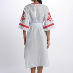 benaras soleil BE24876PALE BLUE RED