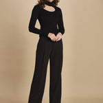 top maglia con scollo nudo 32007-350 NERO 29 federica tosi 