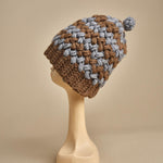 cappello lana a righe con pon pon H520 V exQUISITEJ 