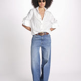 camicia uomo lino con automatici SABRILI AVORIO milaura 