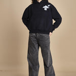 felpa con cappuccio ICE ICE NAVY ZERMATT apres surf 