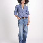 camicia uomo lino con automatici SABRILI DENIM milaura 