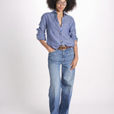 camicia uomo lino con automatici SABRILI DENIM milaura 