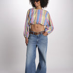 Top corto M/L MOD14 BIANCO MULTI milaura 