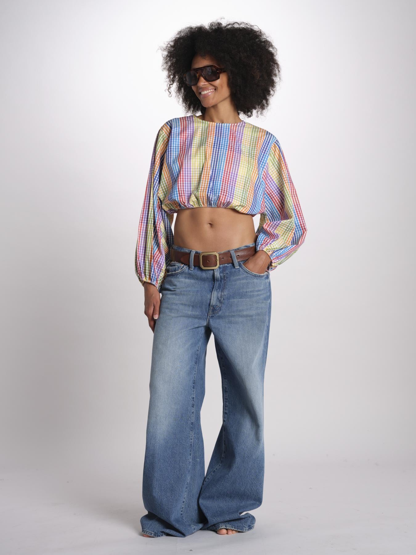 Top corto M/L MOD14 BIANCO MULTI milaura 