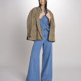 jeans 5 tasche dalla silhouette wide leg VEGA 2615181041600 002 BLU weekend maxmara 