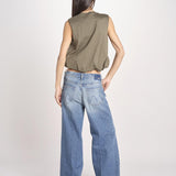 t-shirt s/m con elastico fondo VILLENA 026TS567JE MILITARE woc 