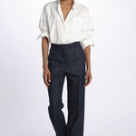 Pantalone OTTAVIA denim dritto nervature OTTAVIA673855 612 quelledue 
