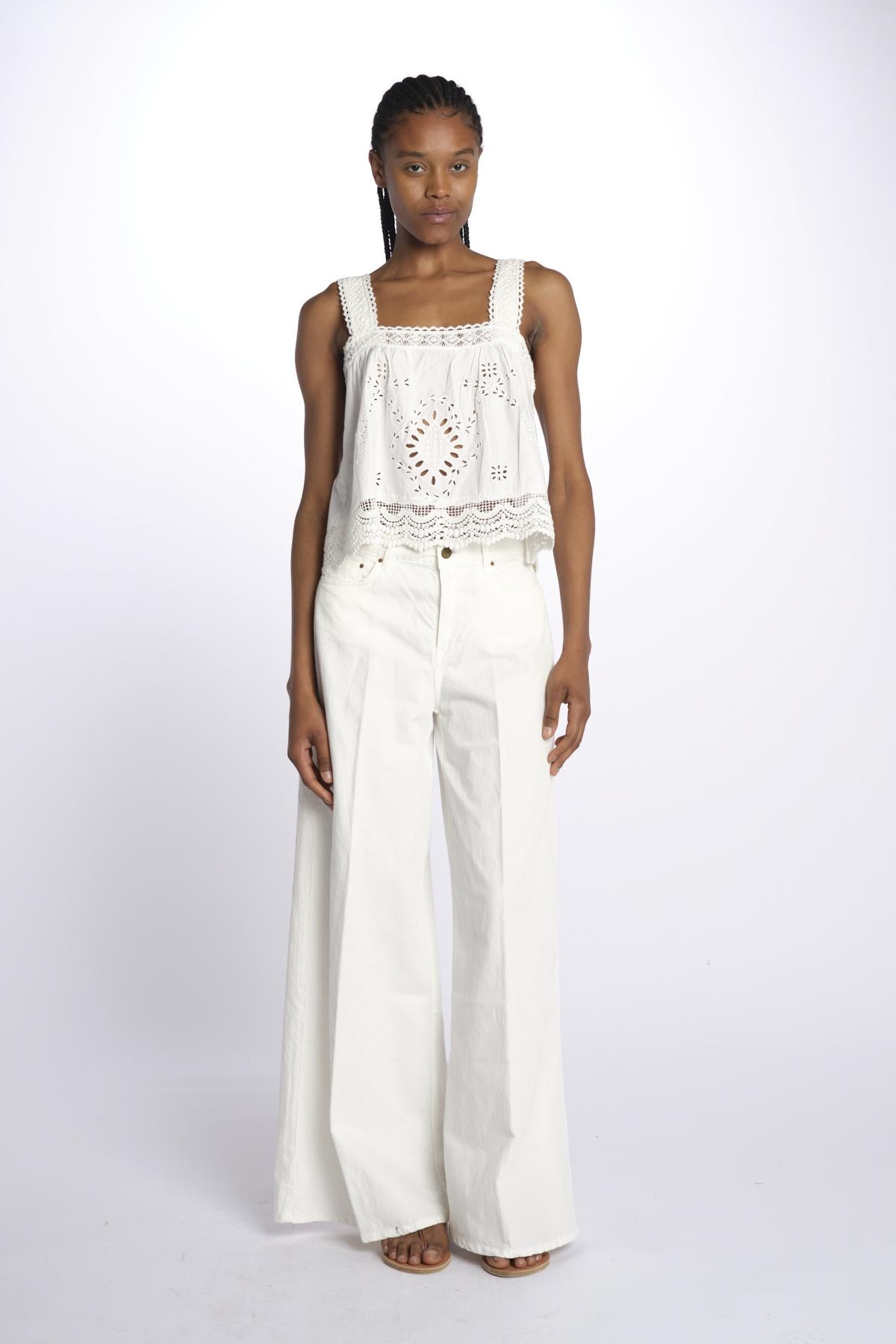 PARADINE top macrame' B0351 OFF W louise misha 