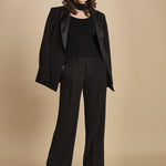 pantalone con pinces 30804-313 NERO 29 federica tosi 