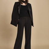 pantalone con pinces 30804-313 NERO 29 federica tosi 