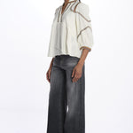 Camicia con profili TALSIE ECRU ba&sh 