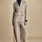 doppiopetto flanella di lana ZINA BEIGE true avenue 