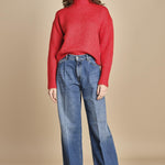 MYAC maglia collo alto in shetland BEMT512 LIPSTICK hartford 
