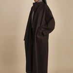 cappotto lungo cimosato T8734U MORO dusan 
