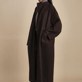 cappotto lungo cimosato T8734U MORO dusan 