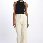 Pantalone dritto cotone lino 7179 21619 150 pomandère 