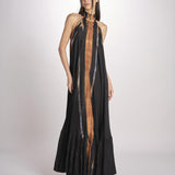 abito tie e die LALA BLUE OCRE mes demoiselles 