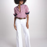 camicia a righe con collo guru MICA5630 BB milaura 