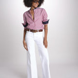 camicia a righe con collo guru MICA5630 BB milaura 