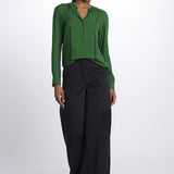 Camicia con frange e inserti pizzo G011 5340 n21 