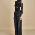 body manica lunga con trasparenze ALL NIGHTER BLACK undress code 