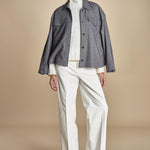 pantalone in fustagno OLIMPIA IVORY true avenue 