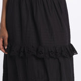 Gonna VIVIAN lunga sangallo VIVIAN1SKI BLACK antik batik 