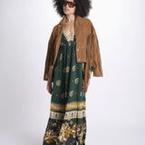 abito lungo stampa paisley 351135 AYLA GREEN 26009 farm rio 