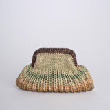 SIS cluctch bag uncinetto multicolor SIS BIEGE ORO nadia dafri 