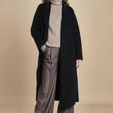 CELIA cappotto vestaglia double IO111046 NAVY ivy oak 