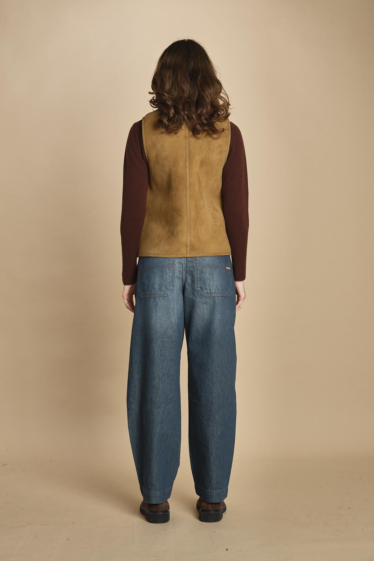 gilet di montone reversibile. BLS1605 KAK2325S soeur 