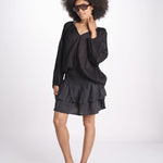 camicia voille nervature ALEXANBLATU NOIR laraethnics 