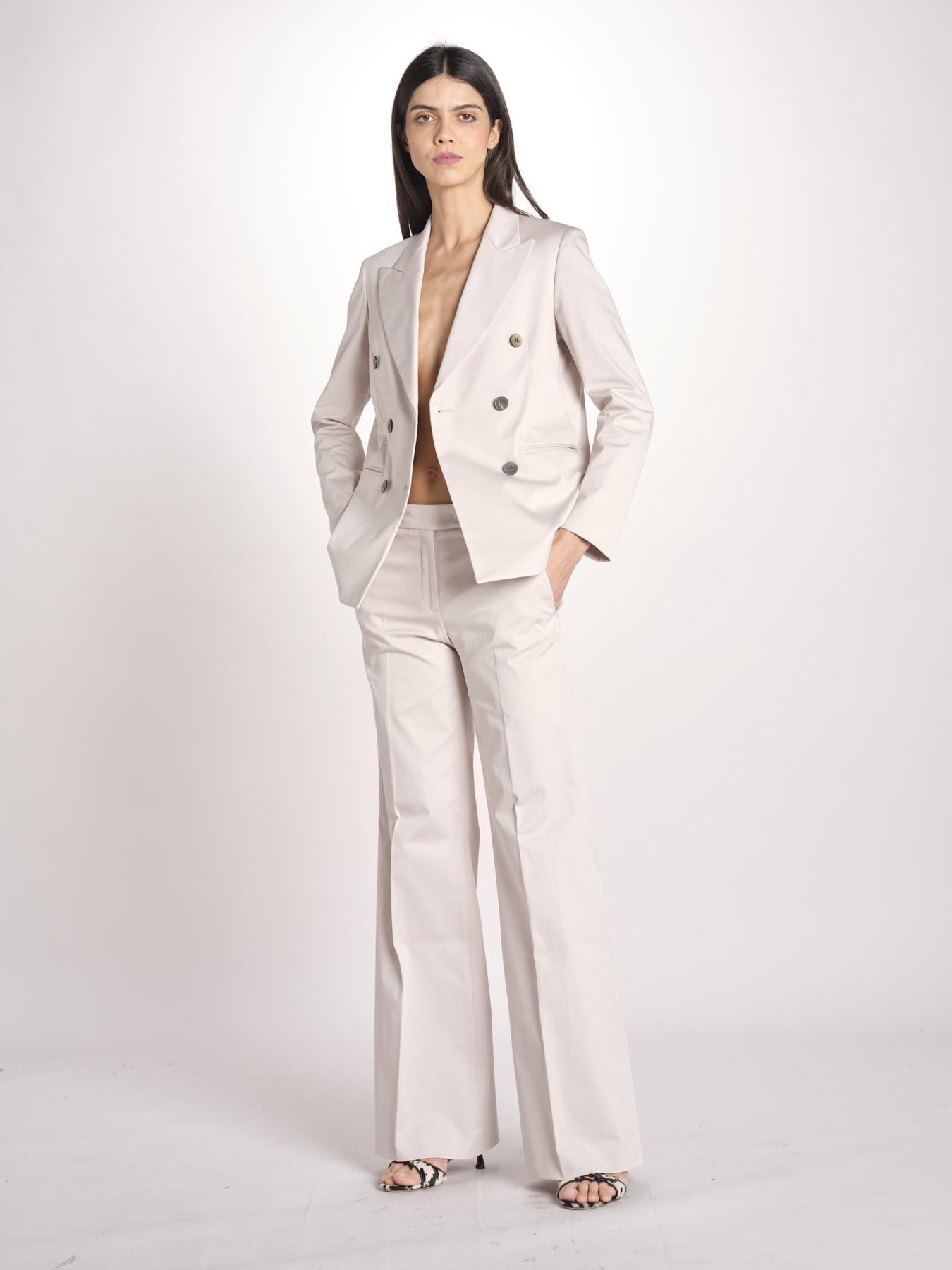 doppiopetto sei bottoni in cotone DELIA 33055 54 quelledue 