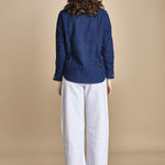 CHANDLER camicia denim con automatici BECE616 INDIGO hartford 
