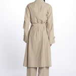 Trench cotone linen coat 252-1003 6202 vis a vis 