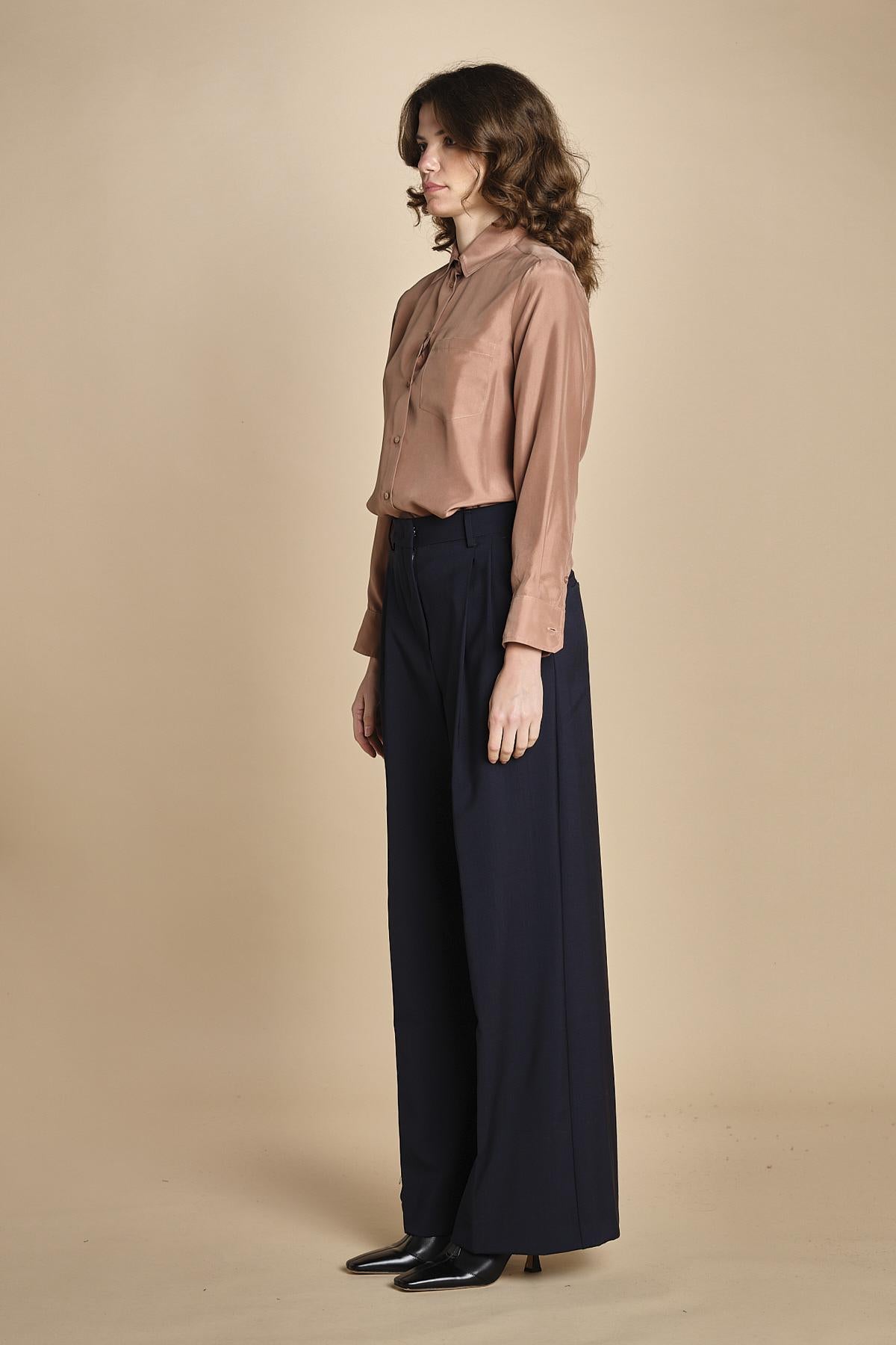 pantalone con pinces tela lana ADELFI 2525136072600 001 weekend maxmara 