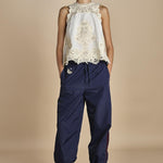 top con pizzo MEDINA 095 CREAM sea ny 