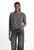 British buttoned crew neck