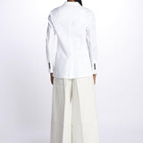 Giacca doppio petto piquet filo scozia 3393 BIANCO circolo 1901 