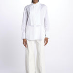 Camicia plastron con rouches MOD.5402 BIANCO aspesi 