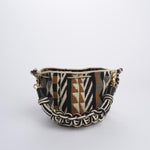 PEACOCK mini bag macrame G12W-0001-3005-03B BLACK BROWN guanabana 
