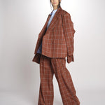 blazer over check OLLY MJD503_LOVECH BURNT CHECK jejia 