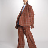 blazer over check OLLY MJD503_LOVECH BURNT CHECK jejia 