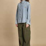 camicia denim over GLORY LBB LT BLUE BLEACH bellerose 