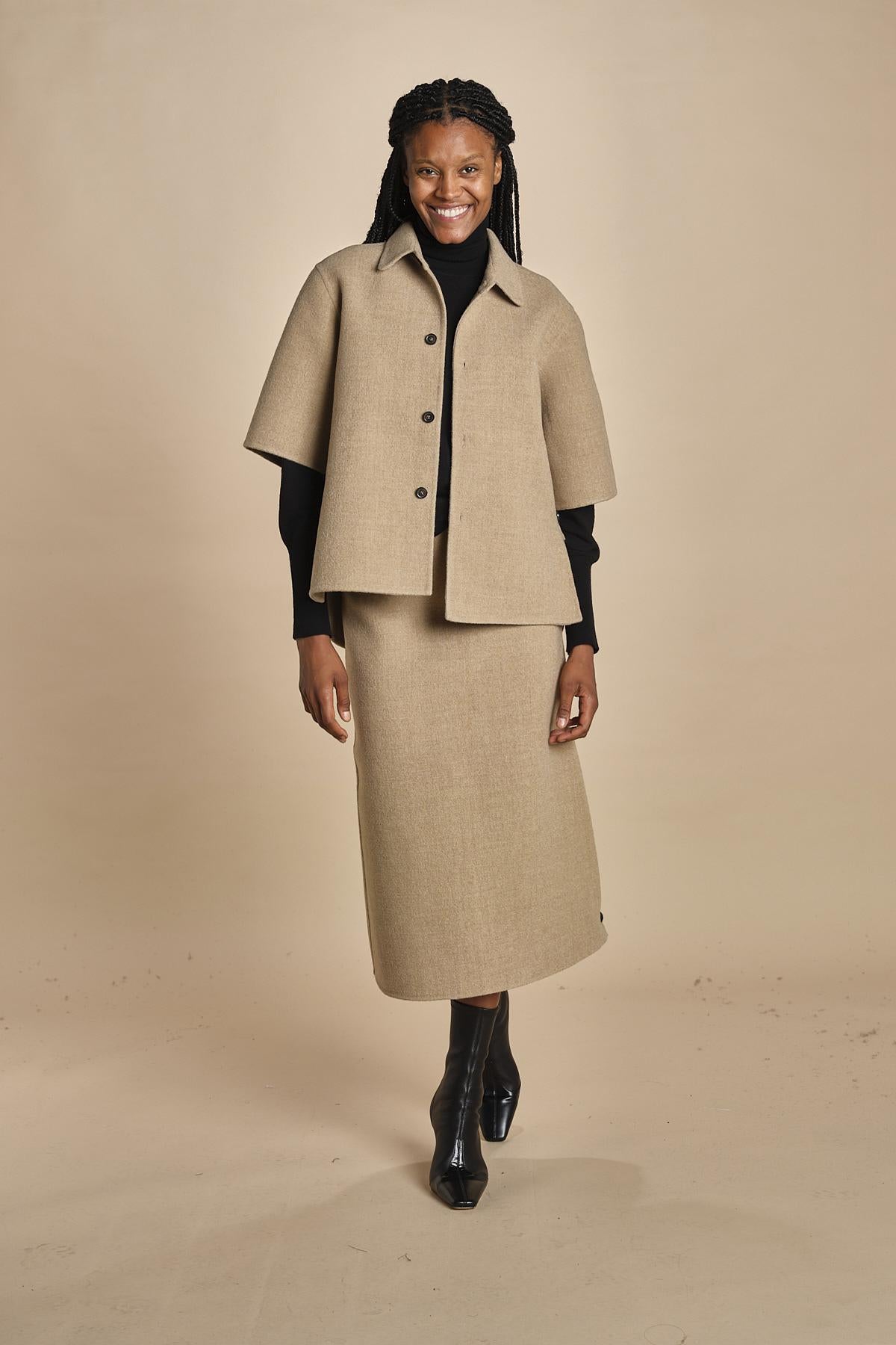 gonna in panno SUTTON CARDBOARD sofie d'hoore 