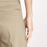 pantalone a vita bassa in gabardina DEVA T3118 T0176 COGNAC T0031 the latest 