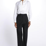 Pantaloni con pences 142706 BLACK lvir 