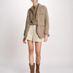 N616 giacca in nylon con tasche N616 01090 TORTORA aspesi 