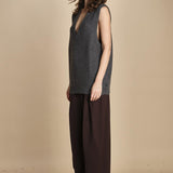 gilet over links MIL55 25024 GRIGIO SCURO milaura 